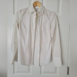 Calvin Klein Women's White Full Sleeve Blouse (Size: Small)